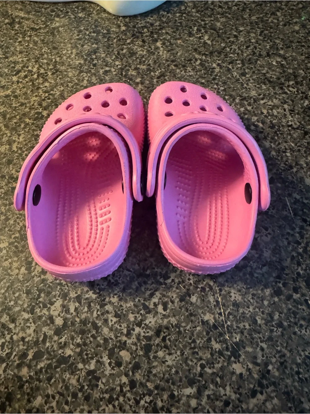 CROCS Baby Classic Clog - Bright Pink Size C2/C3 Worn a Handful Of Times